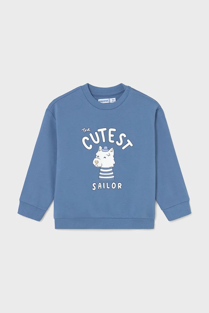 Mayoral bluza z elastanem niebieski 1466.3E.Baby.PPYA