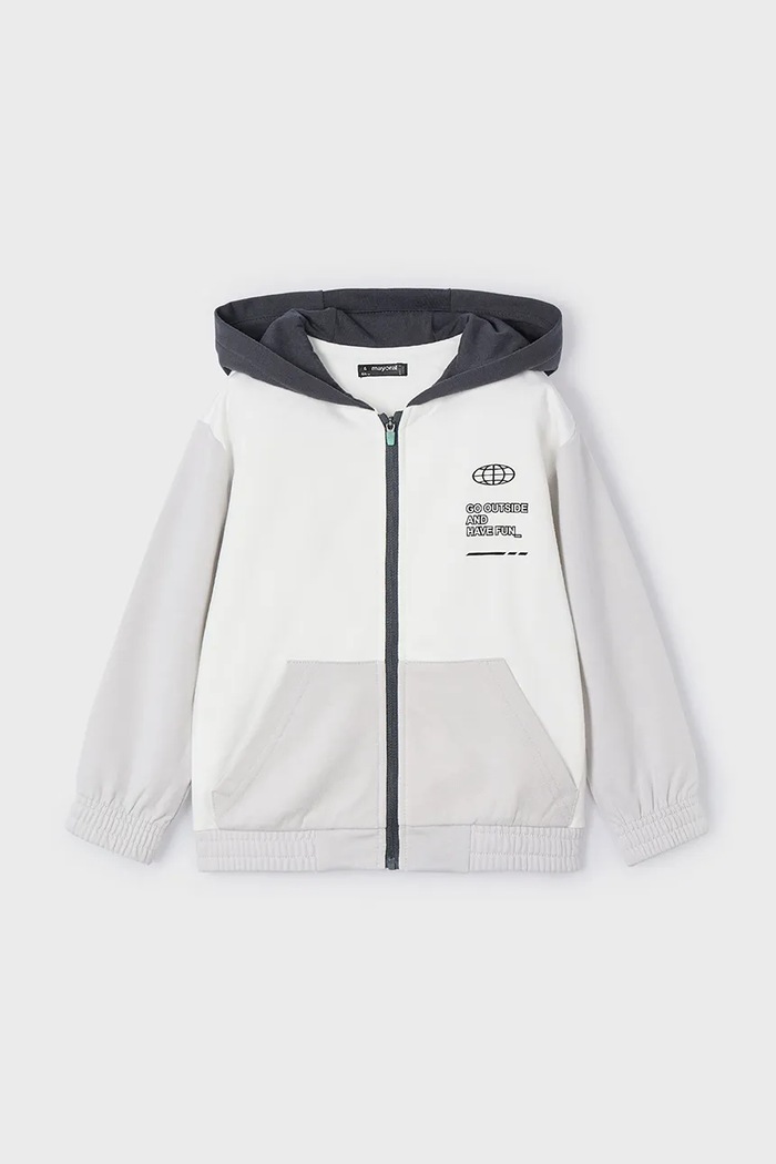 Mayoral bluza dziecięca z kapturem szary 3425.5F.Mini.PPYA
