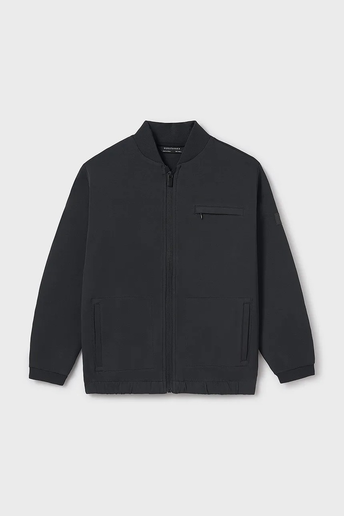 Mayoral bluza dziecięca z elastanem czarny 6488.7A.Junior.PPYA
