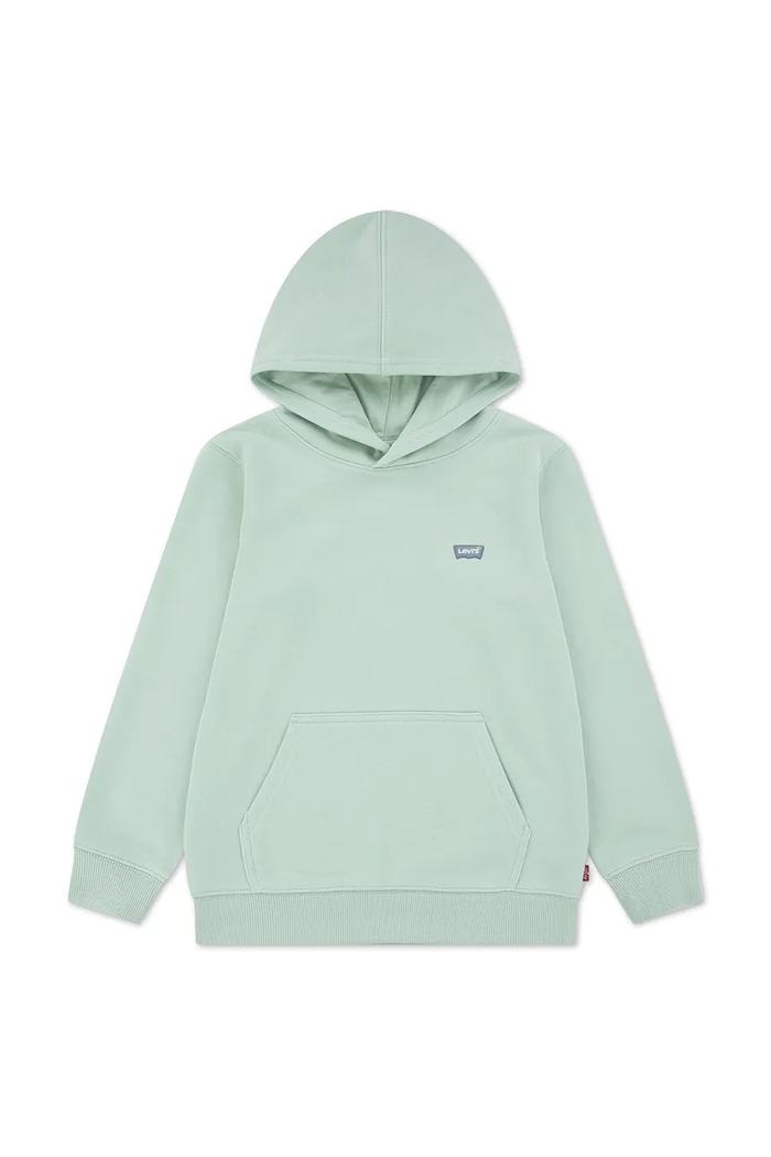 Detská mikina Levi's MINI BATWING PULL OVER HOO 8EK422 zelená SS26