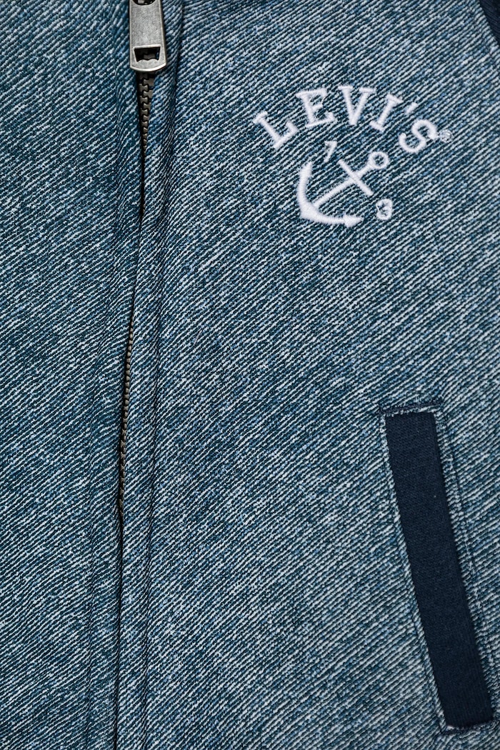 Chłopiec Levi's bluza niemowlęca TROMPE LOEIL DENIM HOODIE 6EM394 granatowy