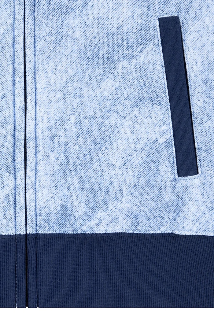 Levi's bluza dziecięca TROMPE LOEIL DENIM HOODIE 8EM394 granatowy