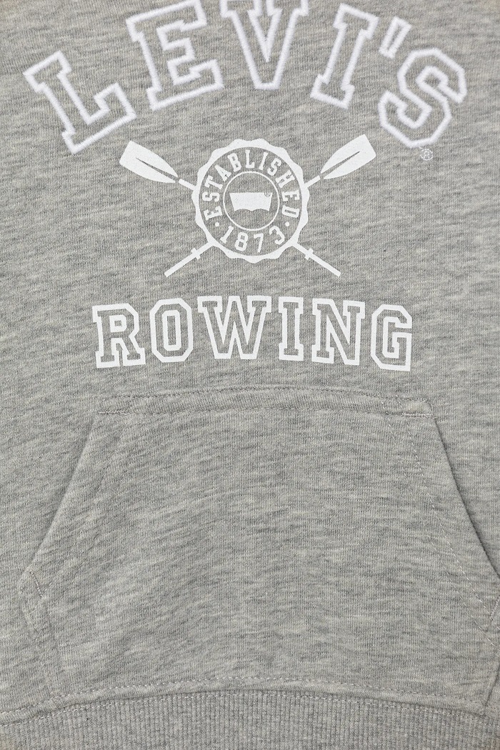 Dječaci Dječja dukserica Levi's VARSITY ROWING HOODIE 8EM573 siva