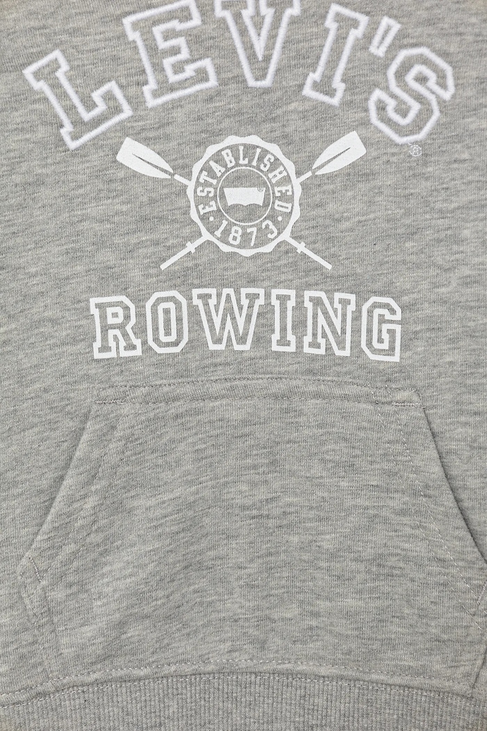 Dječaci Dječja dukserica Levi's VARSITY ROWING HOODIE 8EM573 siva
