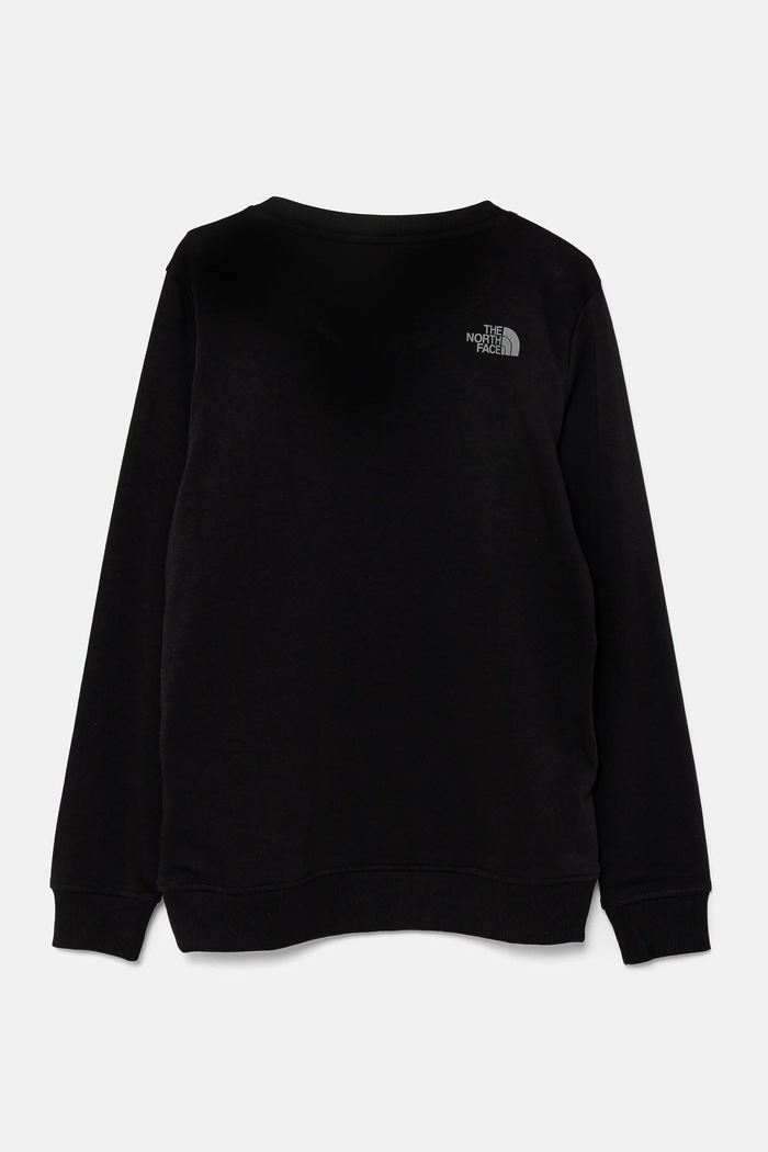 The North Face bluza dziecięca DREW PEAK LIGHT CREW NF0A8AXXJK31 czarny SS25
