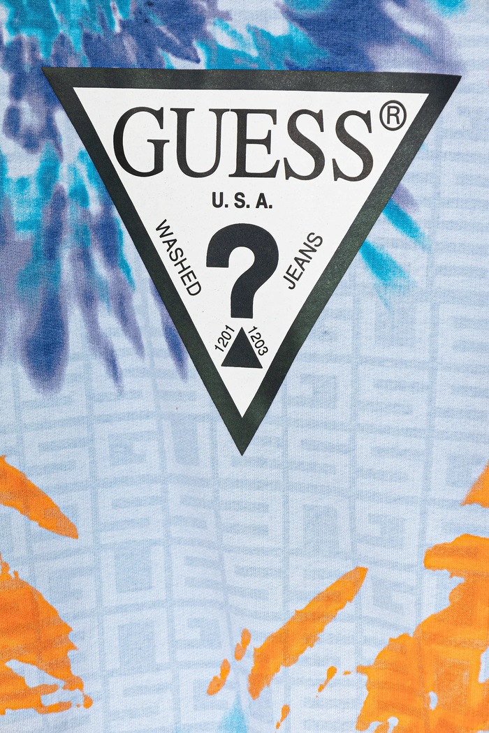 CHLAPEC Dětská bavlněná mikina Guess L5GQ00.KA6R4.PPYA modrá