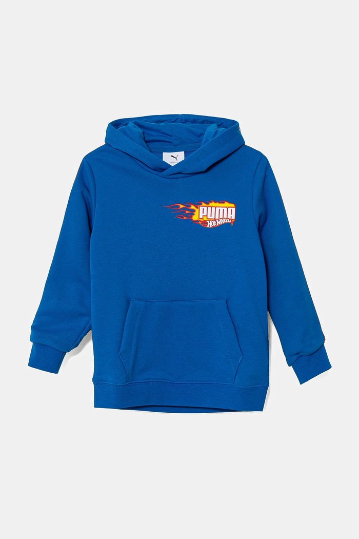 Puma bluza dziecięca X HOT WHEELS Hoodie TR z kapturem niebieski 630071