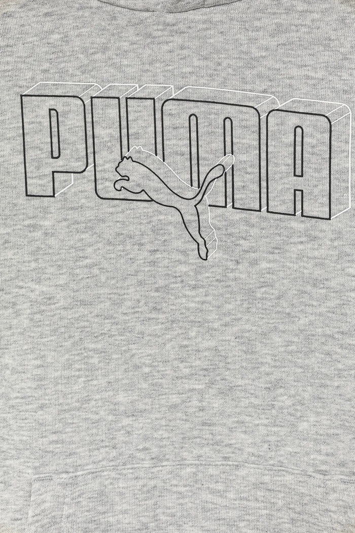 Băieți Puma hanorac de bumbac pentru copii ESS LOGO LAB Execution Hoodie TR 685789 gri