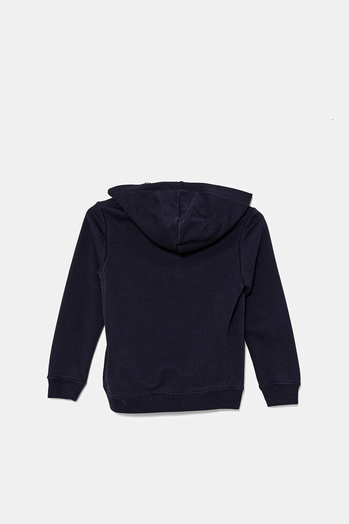 Puma bluza bawełniana dziecięca CLASS Hoodie TR 685798 granatowy SS25