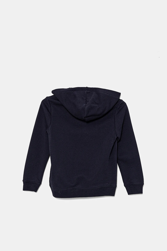 Puma bluza bawełniana dziecięca CLASS Hoodie TR 685798 granatowy SS25