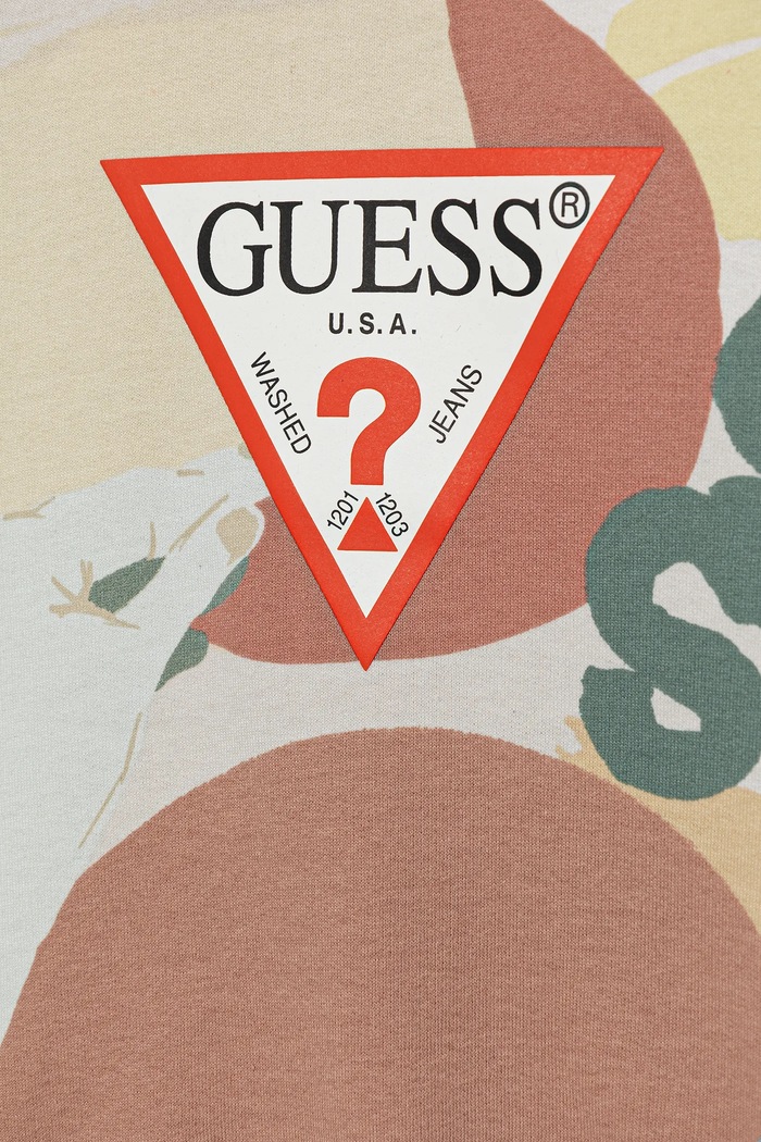 CHLAPEC Dětská bavlněná mikina Guess N5GQ00.KA6R4.PPYA béžová