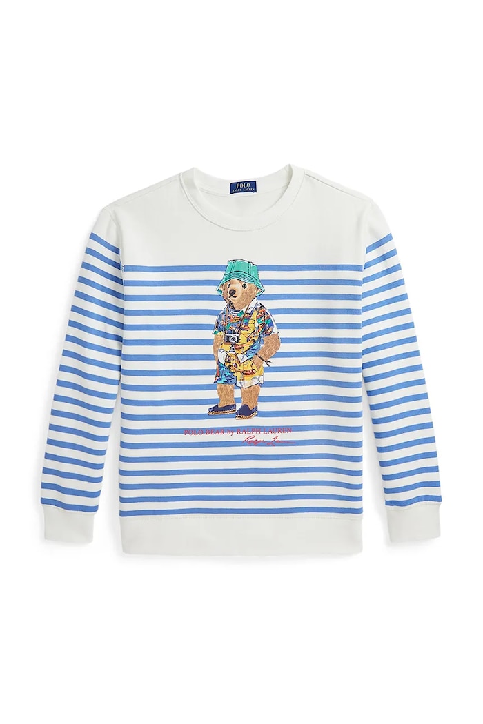 Παιδική μπλούζα Polo Ralph Lauren χωρίς κουκούλα λευκό 323965908001