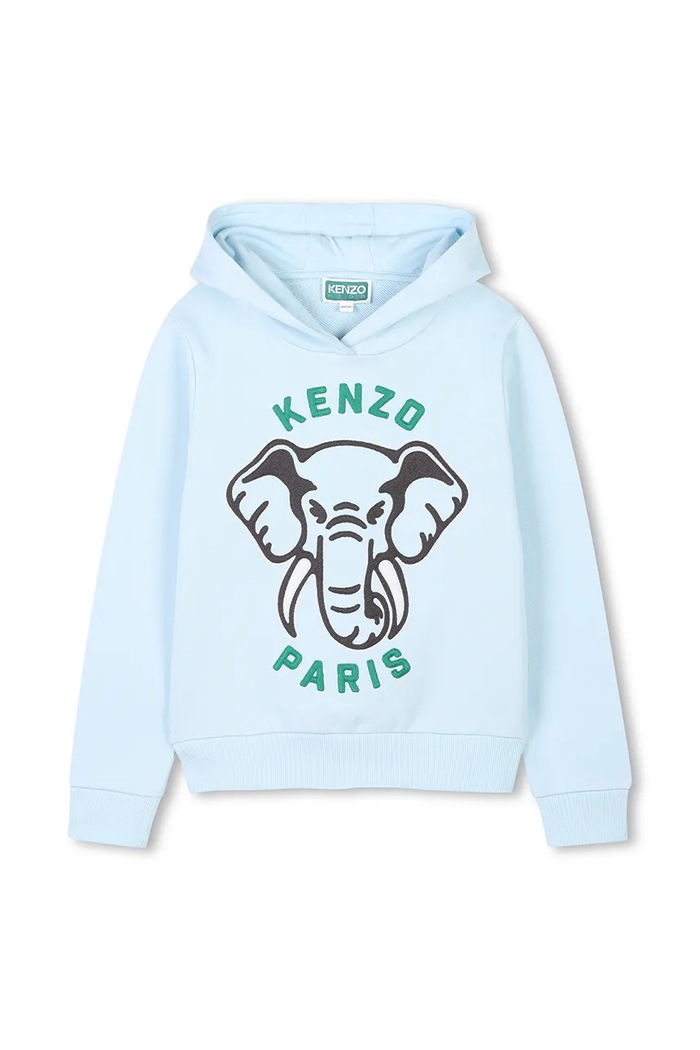 Kenzo Kids bluza bawełniana dziecięca nadruk niebieski K61127.86.108