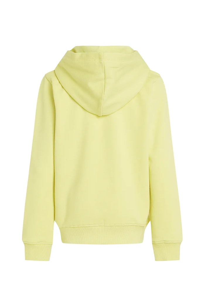 CHLAPEC Dětská bavlněná mikina Calvin Klein Jeans IB0IB02469.128.176.PPYA žlutá