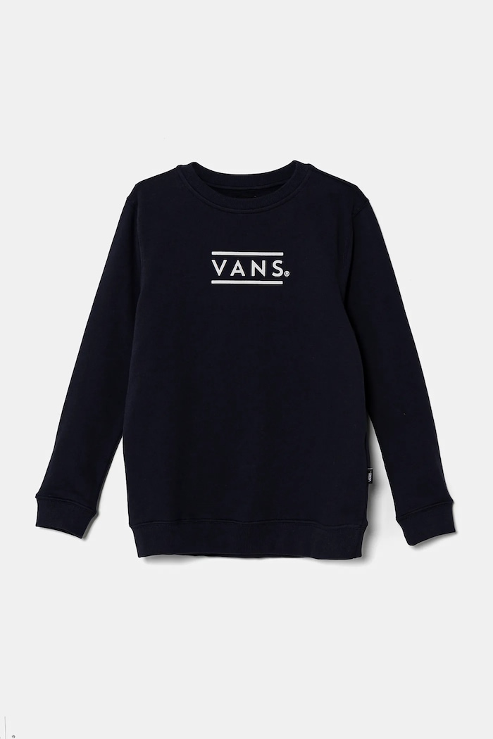 Детски памучен суичър Vans Half Box Crew памук тъмносин VN000NVAJDU1