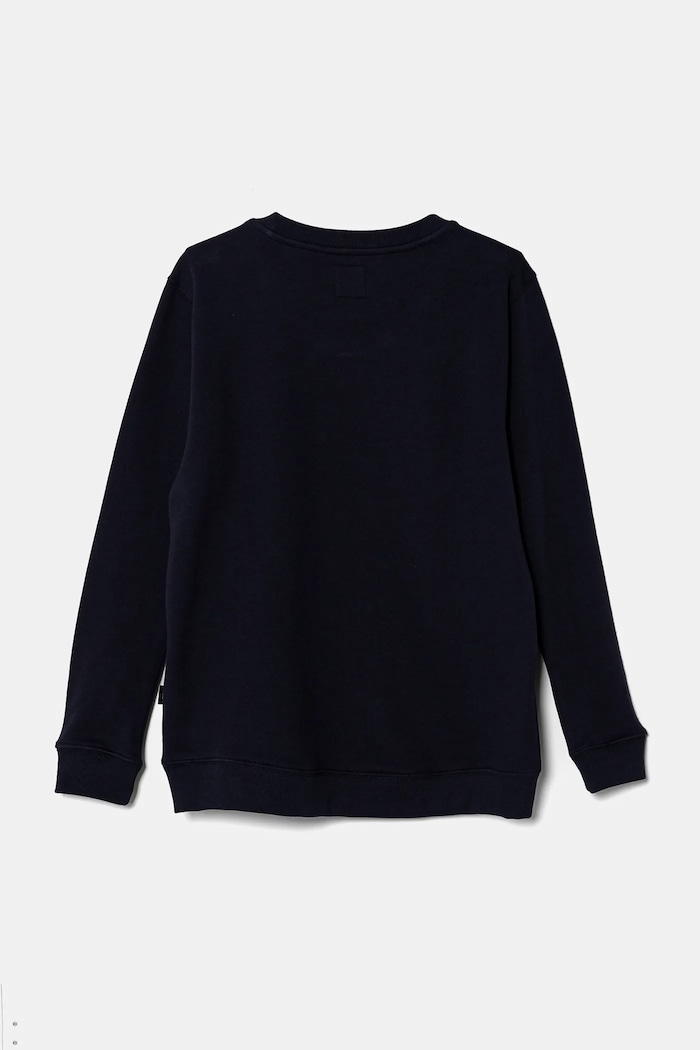 Детски памучен суичър Vans Half Box Crew VN000NVAJDU1 тъмносин SS25