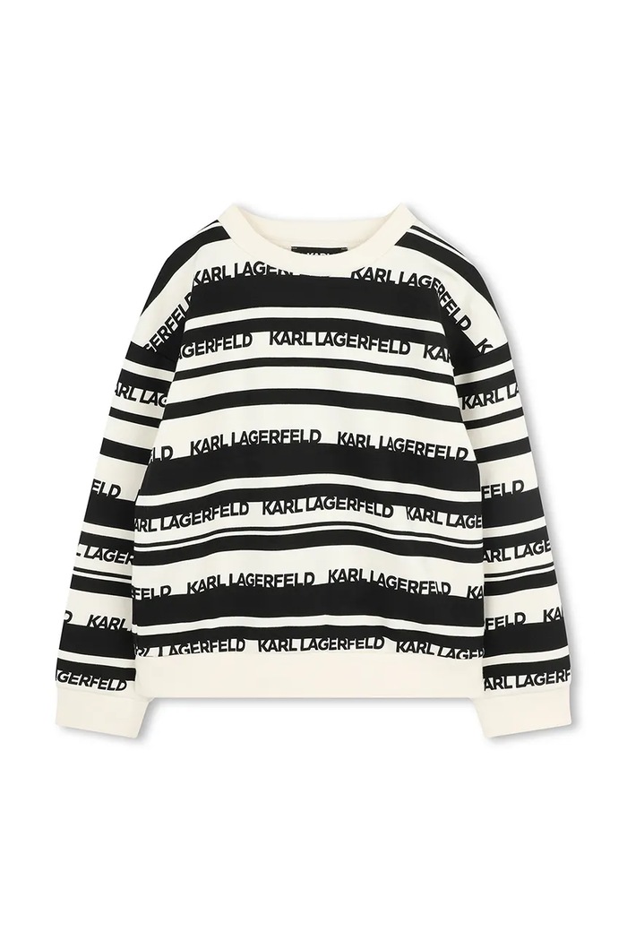 Παιδική μπλούζα Karl Lagerfeld Z30429.162.174 μαύρο SS25