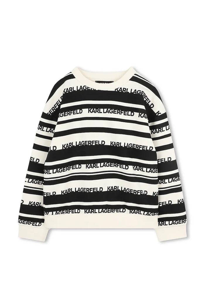 Παιδική μπλούζα Karl Lagerfeld Z30429.162.174 μαύρο SS25