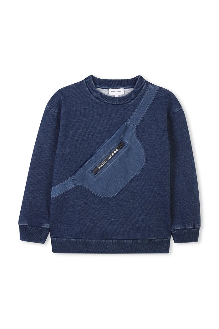 Marc Jacobs bluza bawełniana dziecięca nadruk niebieski W60432.156