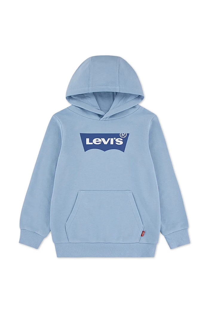 Levi's felpa per bambini BATWING PULLOVER HOODIE con blu 8EE910