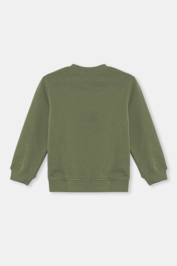 United Colors of Benetton bluza bawełniana dziecięca 3J70G10HW.P.Seasonal zielony SS25