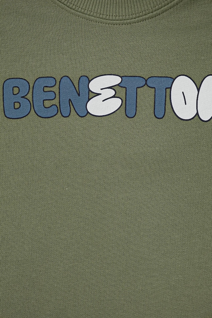 Chłopiec United Colors of Benetton bluza bawełniana dziecięca 3J70G10HW.P.Seasonal zielony