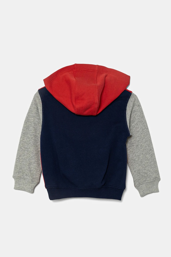 Dječja pamučna dukserica United Colors of Benetton 3J68G2011.P.Seasonal crvena SS25