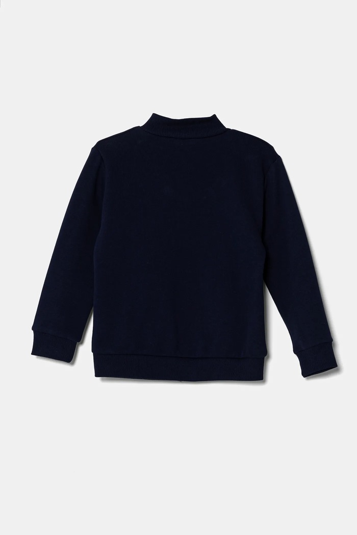 Dětská bavlněná mikina United Colors of Benetton 3J70G503M.P.Seasonal námořnická modř SS25