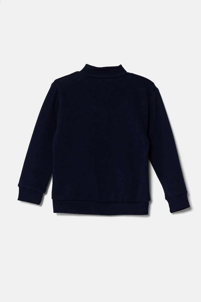 Dětská bavlněná mikina United Colors of Benetton 3J70G503M.P.Seasonal námořnická modř SS25