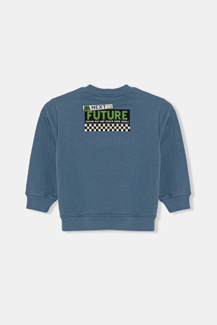 Dětská bavlněná mikina United Colors of Benetton 3UNIG10II.P.Seasonal modrá SS25