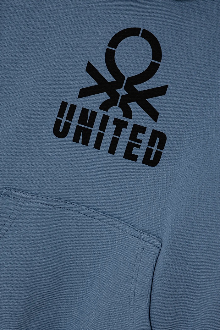 Chlapec Detská bavlnená mikina United Colors of Benetton 3UNIC204R.G.Seasonal modrá