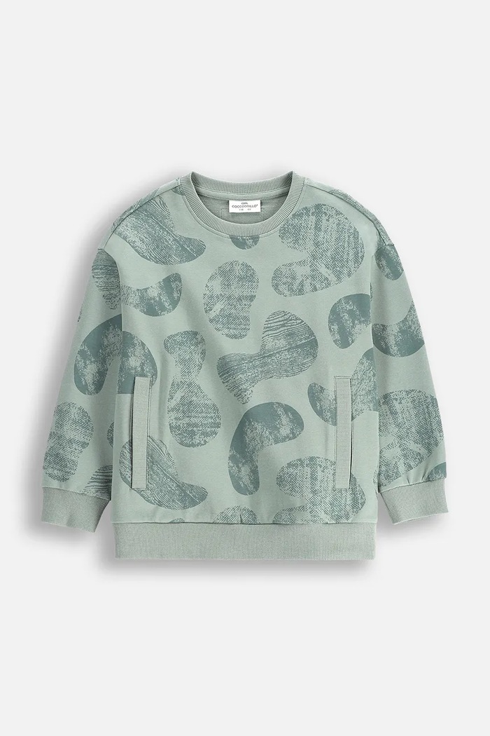 Coccodrillo bluza dziecięca WC5132101SBK zielony SS25