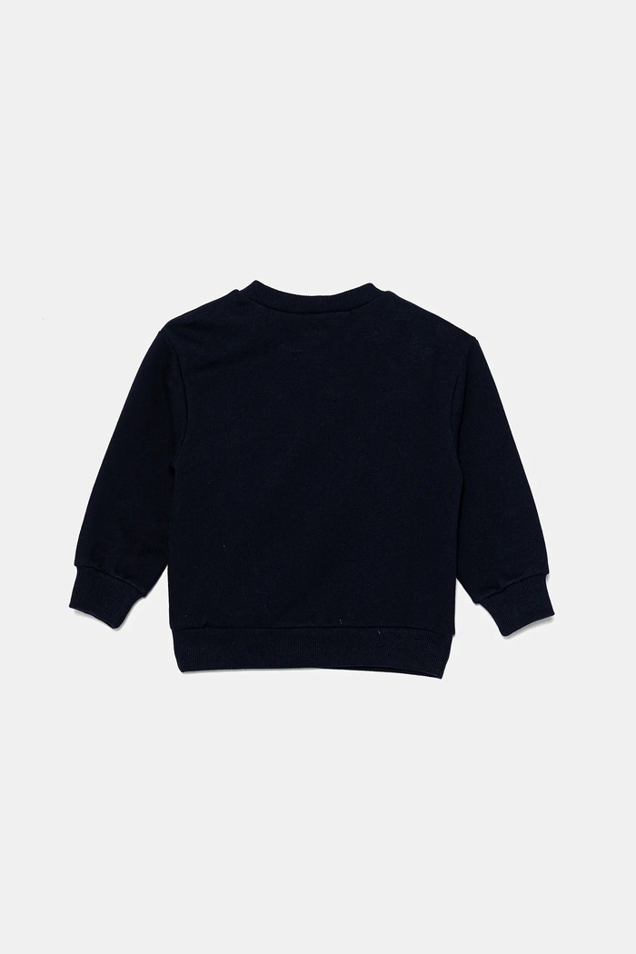 Dječja pamučna dukserica United Colors of Benetton 3J68G10I2.P.Seasonal mornarsko plava SS25