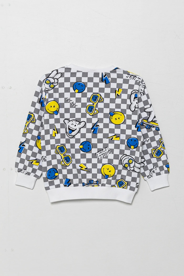 Dětská bavlněná mikina United Colors of Benetton 34GTG10IG.P.Seasonal šedá SS25