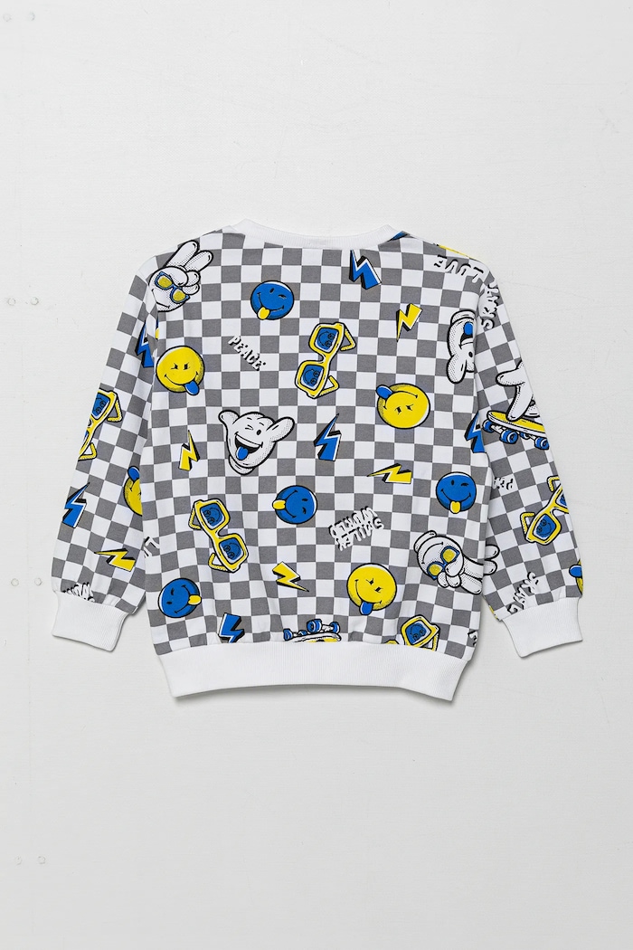 Dětská bavlněná mikina United Colors of Benetton 34GTG10IG.P.Seasonal šedá SS25