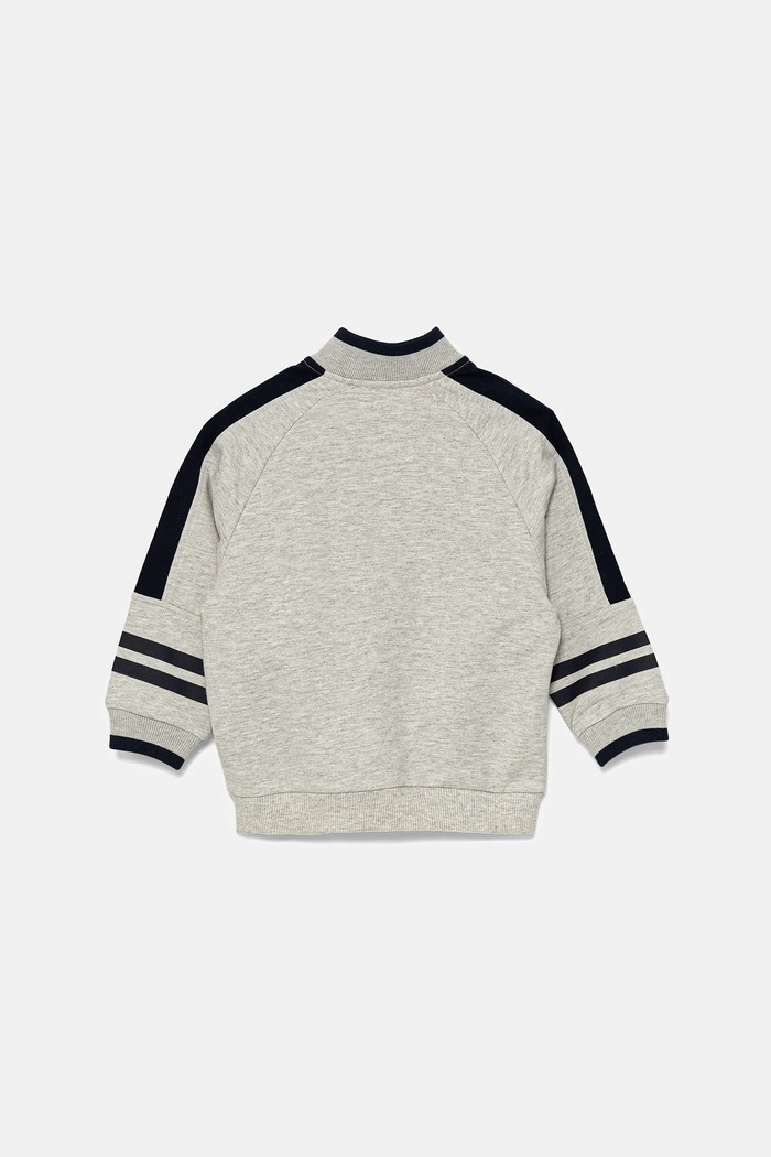United Colors of Benetton bluza bawełniana dziecięca 3BC1G503R.P.Seasonal szary SS25