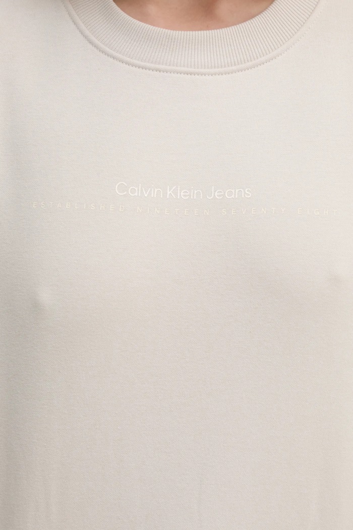 Mikina Calvin Klein Jeans J20J224731 béžová