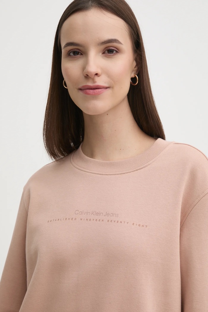 Calvin Klein Jeans bluza pomarańczowy J20J224731