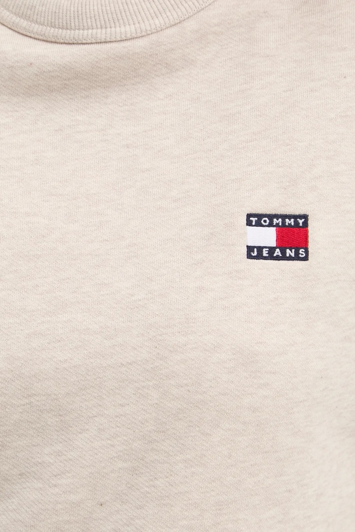 Pamučna dukserica Tommy Jeans DW0DW19408 bež