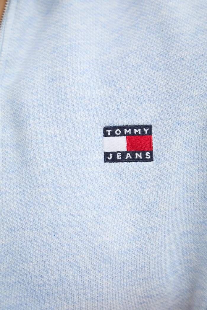Bavlnená mikina Tommy Jeans DW0DW19410 modrá