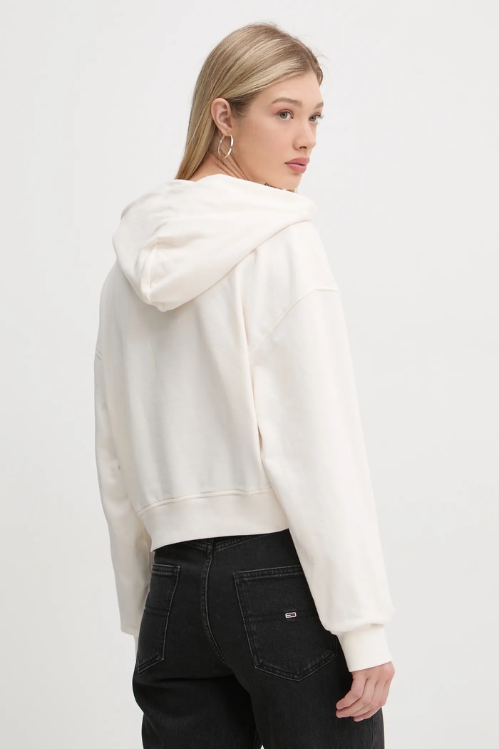 Odzież Tommy Jeans bluza bawełniana DW0DW19413 beżowy