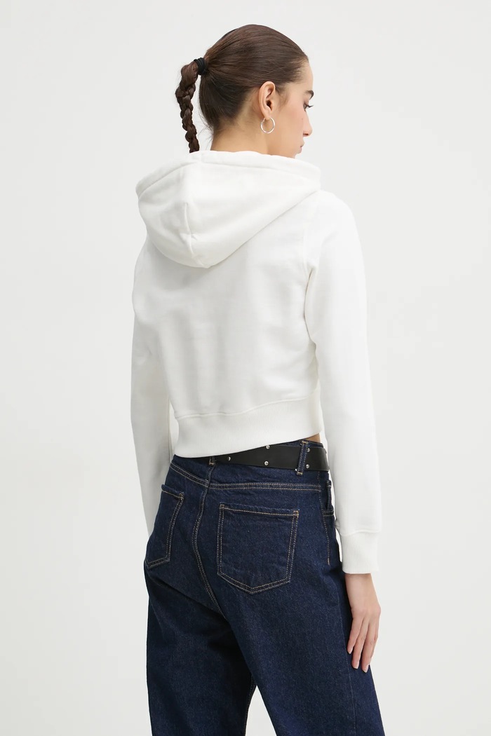 Oblečení Bavlněná mikina Tommy Jeans DW0DW20171 bílá