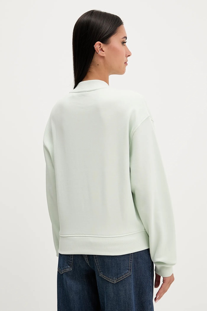 Odzież Hugo Blue bluza bawełniana Delessa_B_1 50534344 zielony
