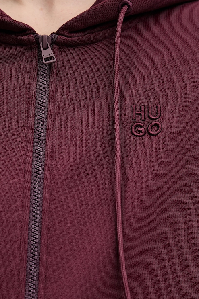 HUGO pamut melegítőfelső Dalfine 50535240 burgundia