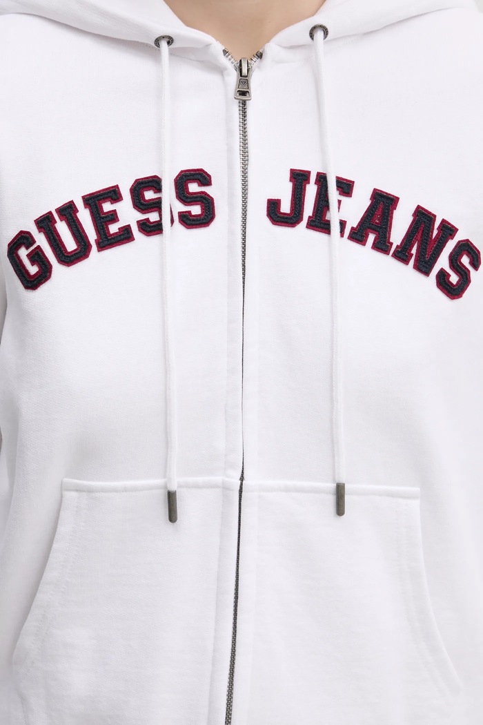 Bavlněná mikina Guess Jeans W5RQ20.K68I4 bílá