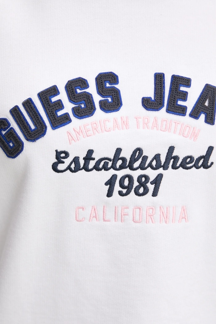 Bavlněná mikina Guess Jeans W5RQ23.K68I4 bílá