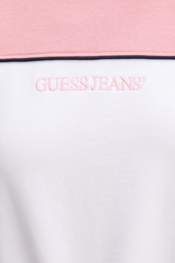Βαμβακερή μπλούζα Guess Jeans W5RQ26.K68I4 ροζ