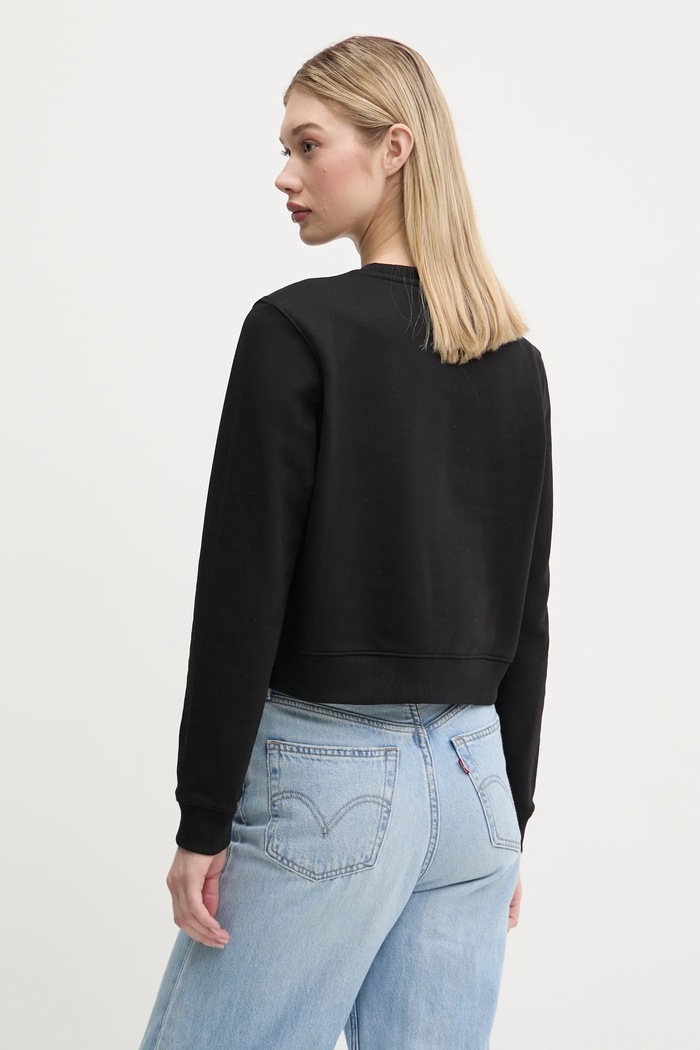 Odzież Guess Jeans bluza bawełniana W5RQ28.K68I4 czarny
