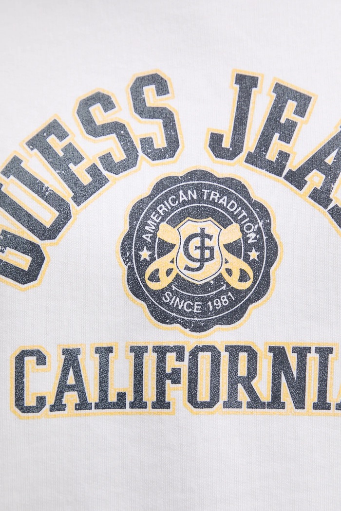 Bavlněná mikina Guess Jeans W5RQ29.K68I4 bílá