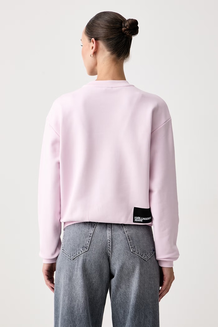 Odjeća Karl Lagerfeld Jeans Dukserica za žene s pamukom A1W20005 roza